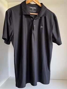 Calvin Klein Men's Black Golf Polo Shirt